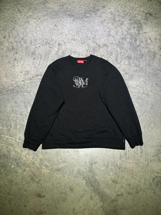 Supreme Embroidered Spell-out Crewneck