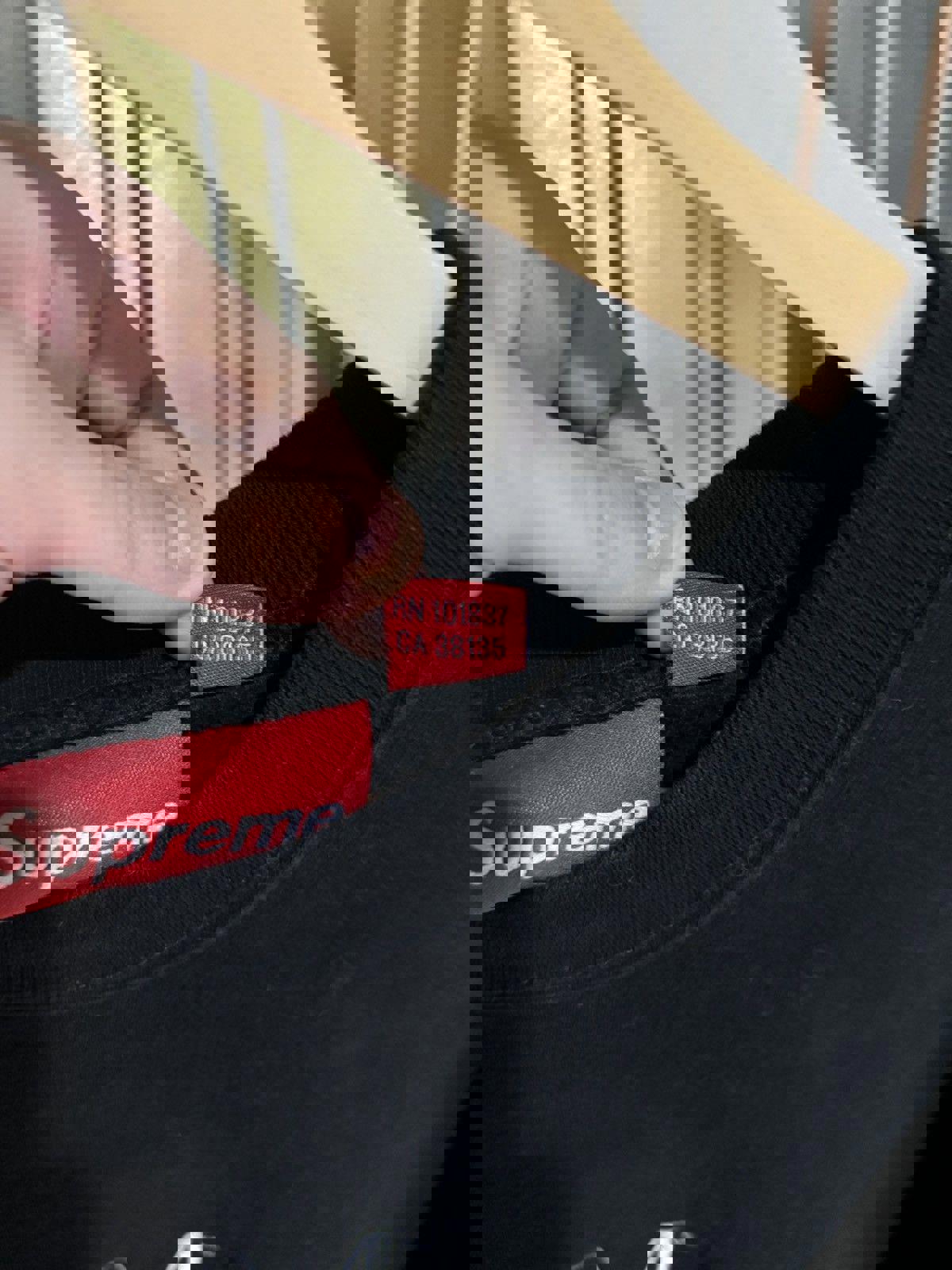 Supreme Embroidered Spell-out Crewneck