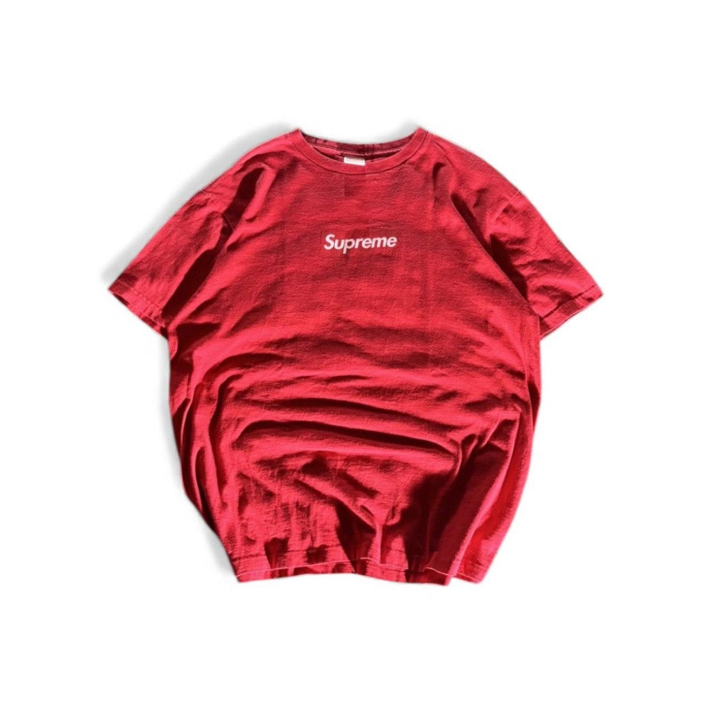 [2007] Supreme Red Tonal Box Logo Tee