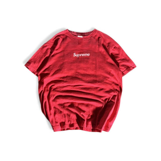 [2007] Supreme Red Tonal Box Logo Tee