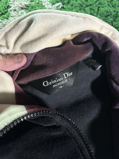 Vintage Dior Silk Full-Zip Jacket