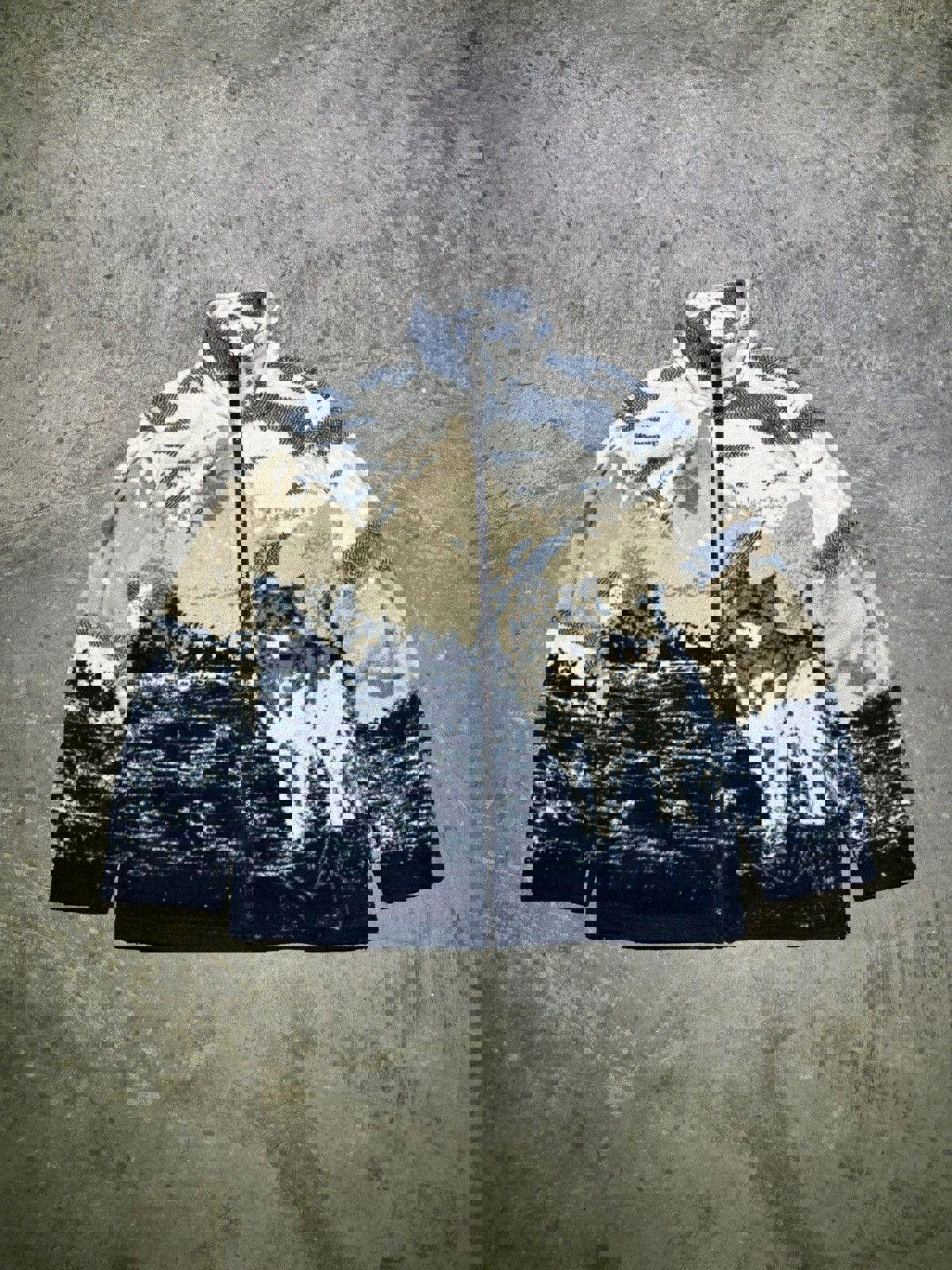 Vintage Atlas Wolf Fleece Zip-Up Jacket