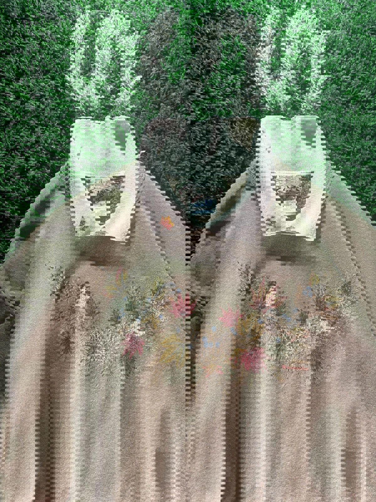 Vintage Orvis Jerzees Morning Sun Collared Pullover