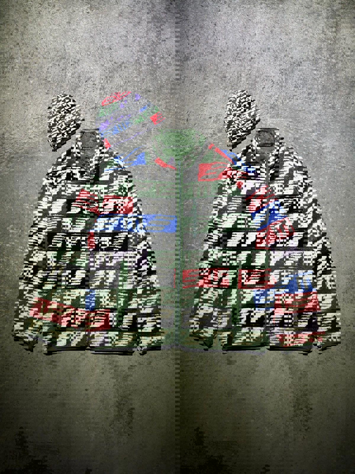 [SET] Supreme Multicolor Reversible Windstopper w/ Beanie