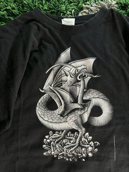 Vintage 2000s MC Escher Abstract Art Tee