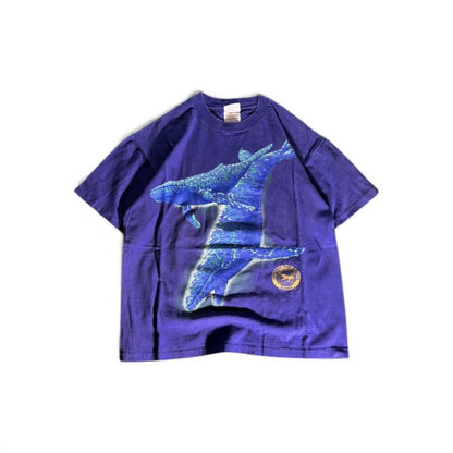 Vintage Hanes Alaska Preserve Our Ocean Whales Tee