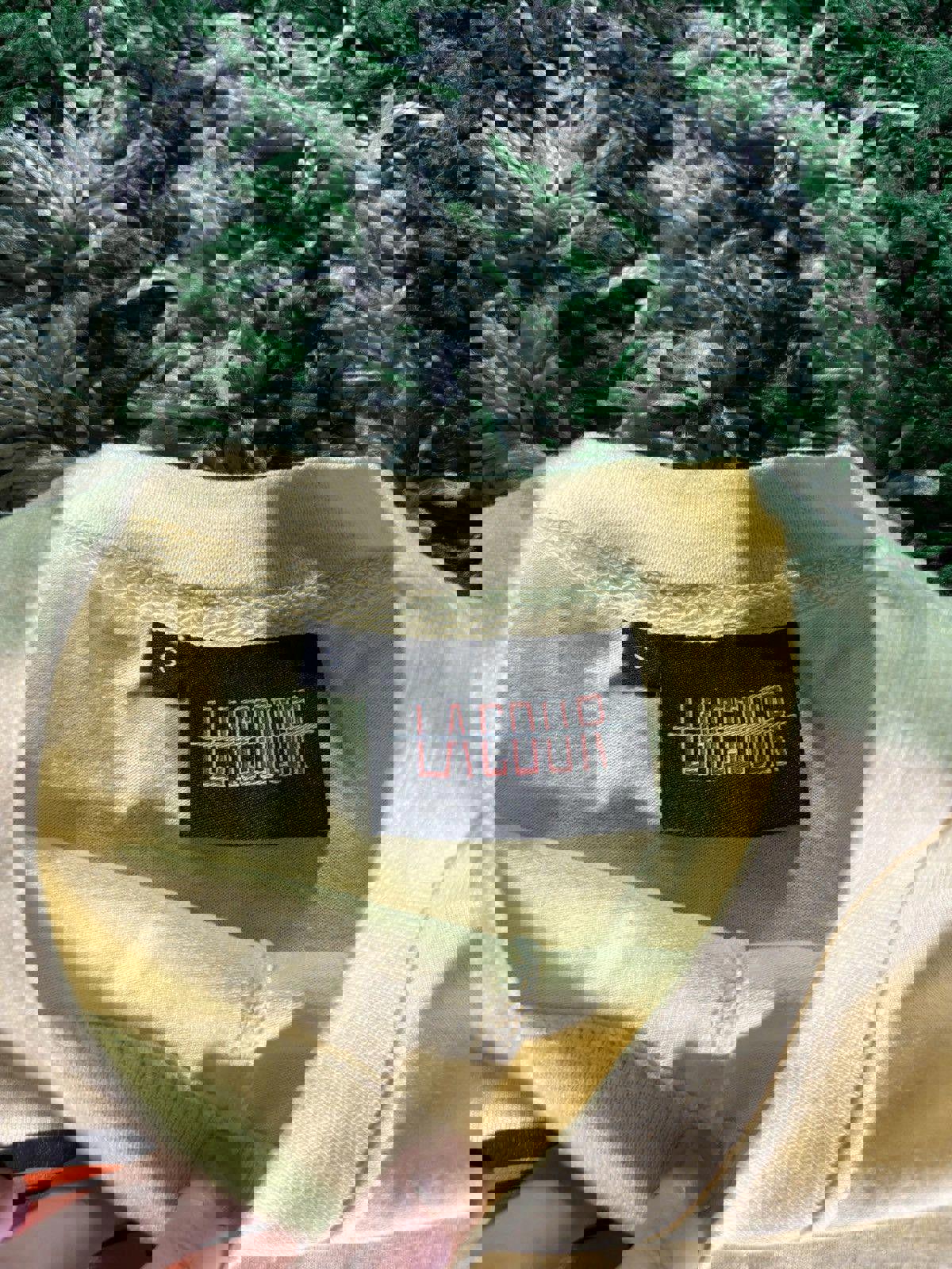 Lacour Spellout Striped S/S Top