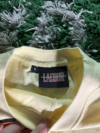 Lacour Spellout Striped S/S Top