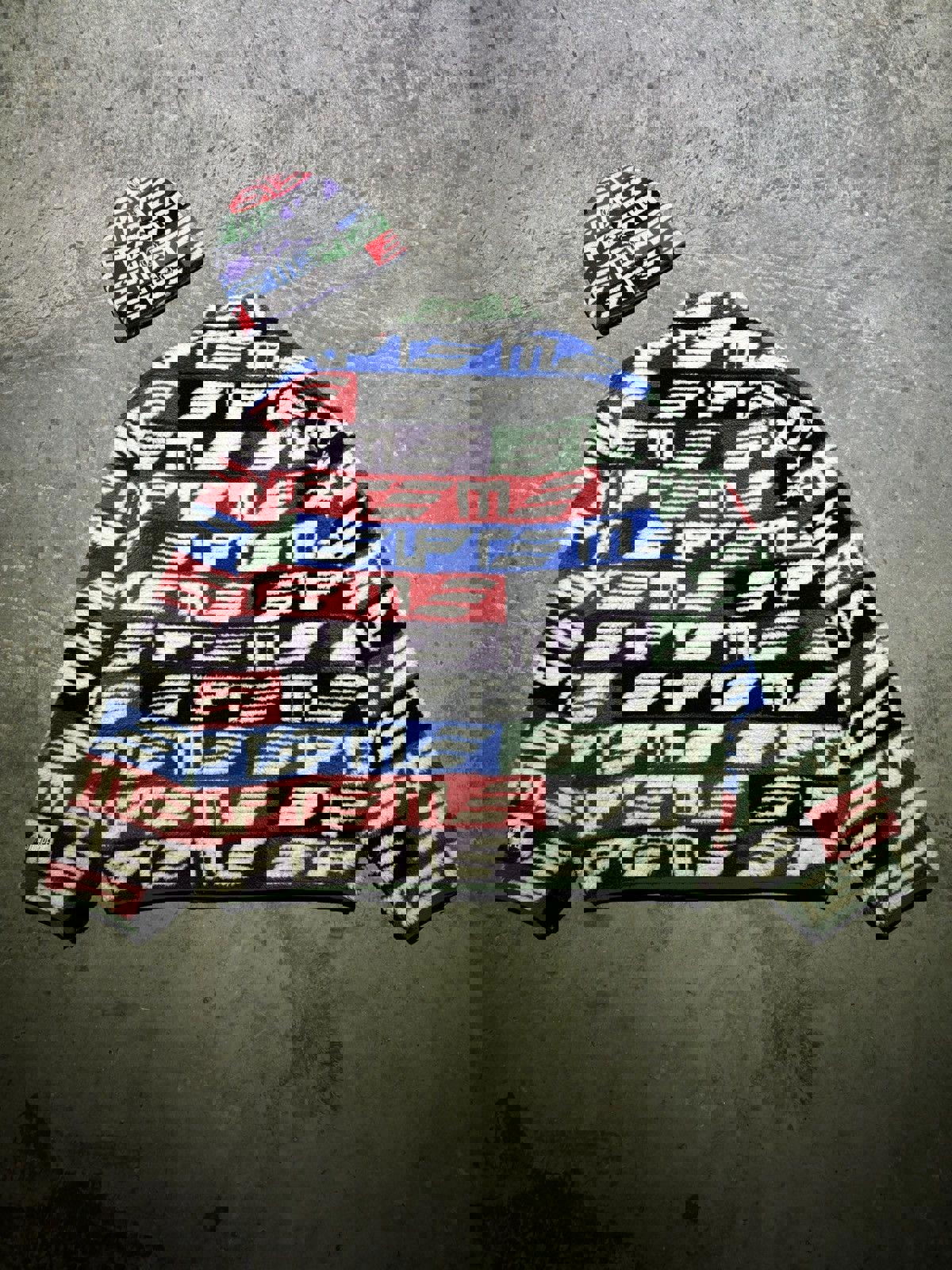 [SET] Supreme Multicolor Reversible Windstopper w/ Beanie