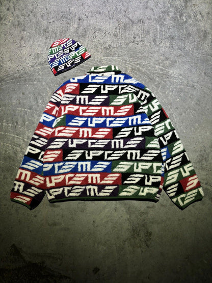 [SET] Supreme Multicolor Reversible Windstopper w/ Beanie