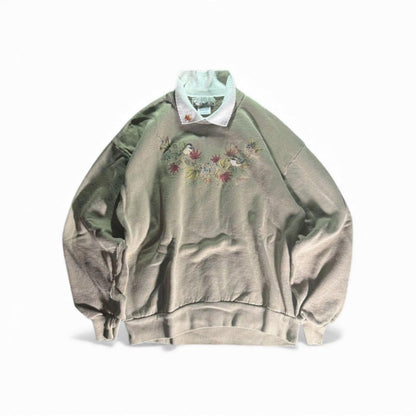 Vintage Orvis Jerzees Morning Sun Collared Pullover