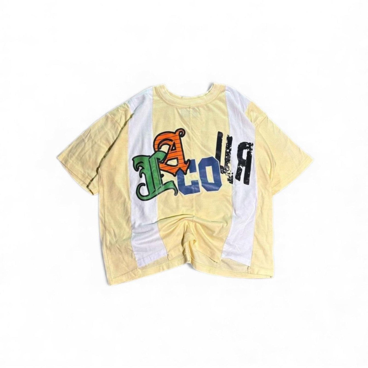 Lacour Spellout Striped S/S Top