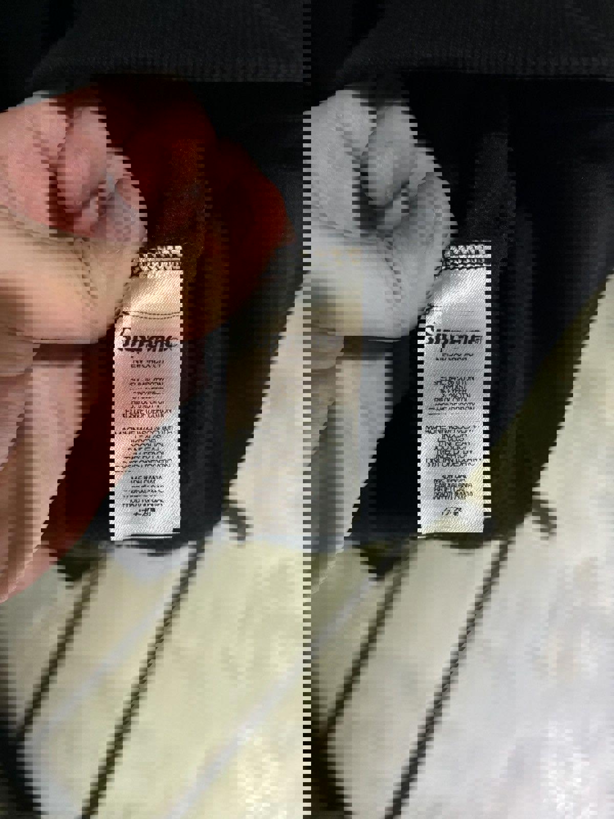 Supreme Embroidered Spell-out Crewneck