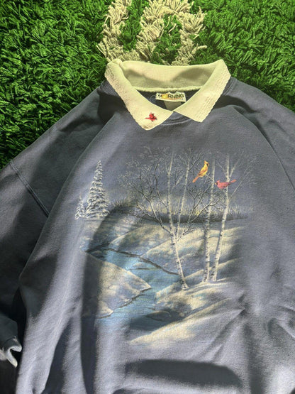 Vintage Morning Sun Collared Pullover