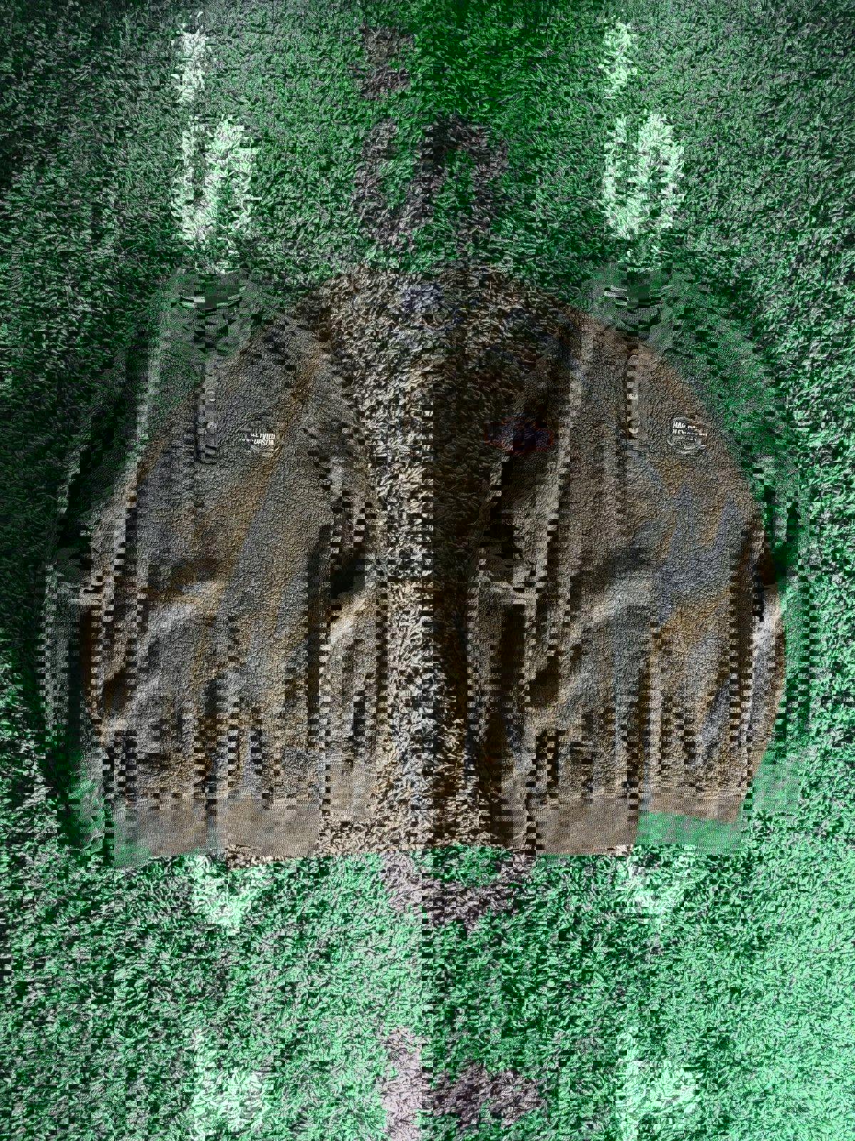 Vintage Harley Davidson Quarter-Button Pullover