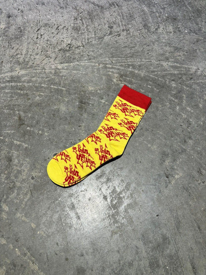 [NEW] Sp5der Socks (Yellow/Red)