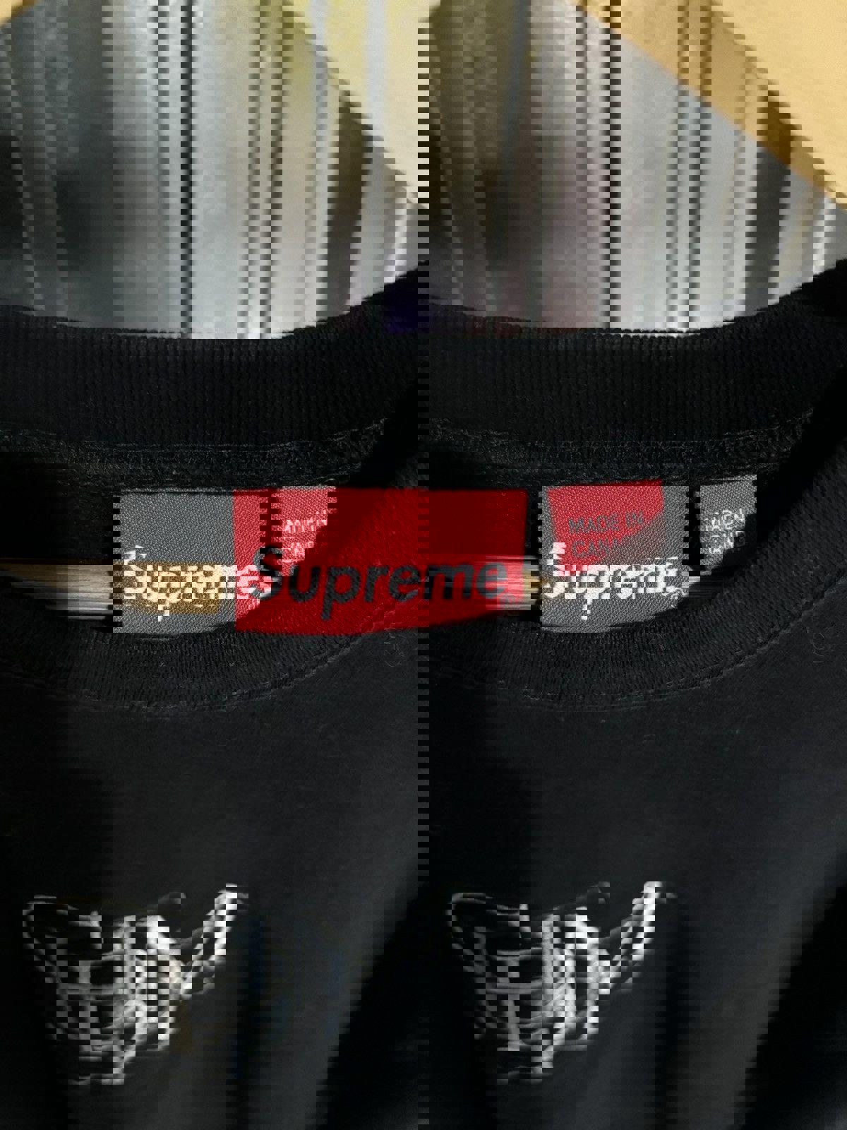 Supreme Embroidered Spell-out Crewneck