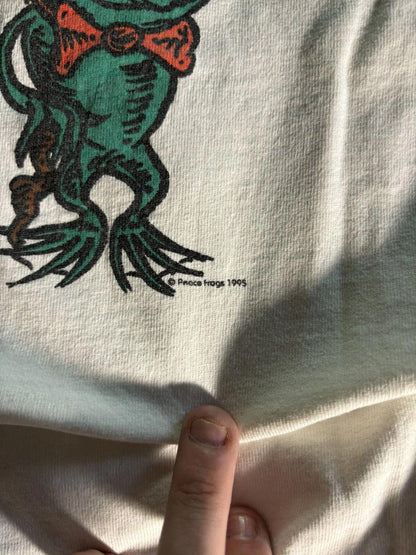 Vintage 1995 Peace Frogs Tee