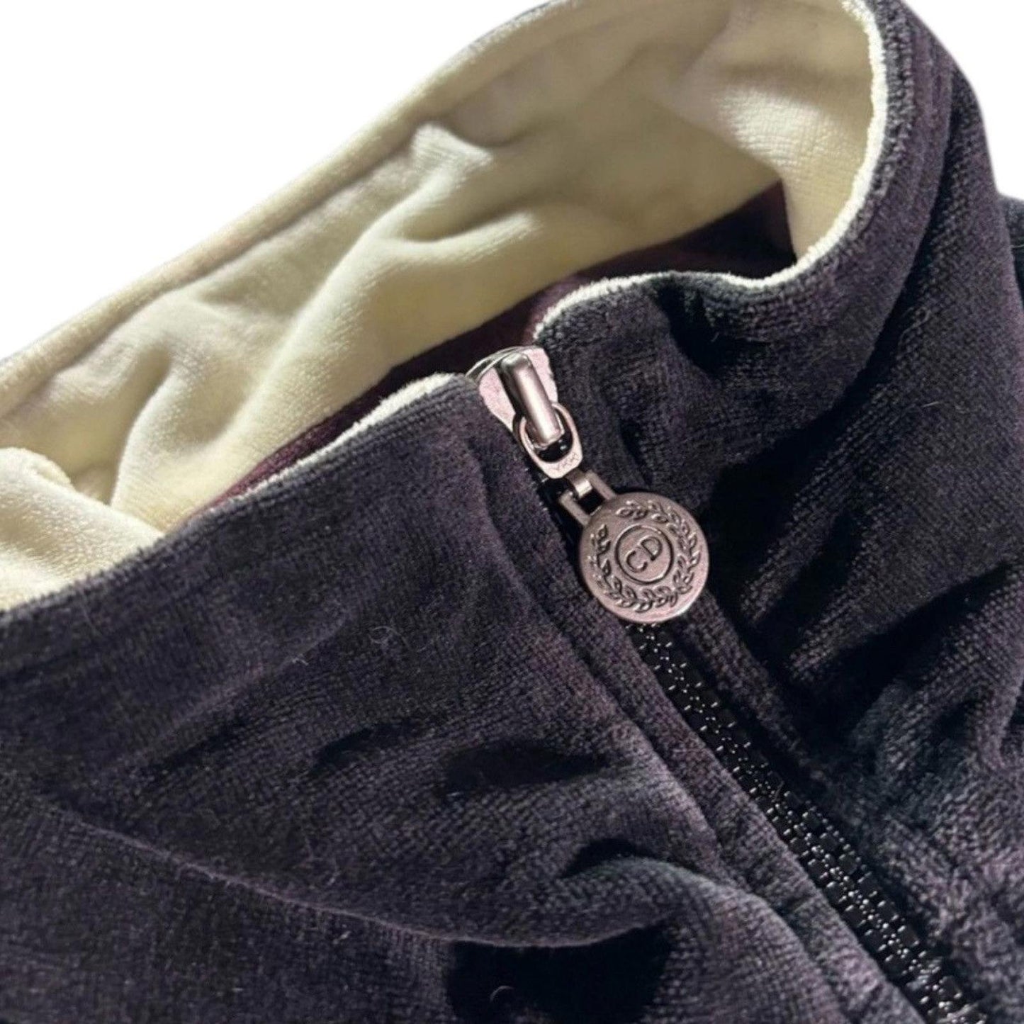 Vintage Dior Silk Full-Zip Jacket