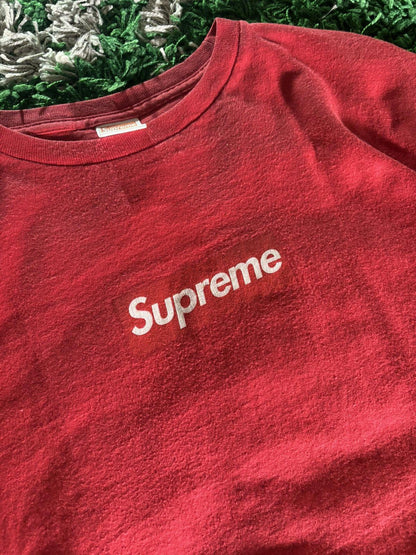 [2007] Supreme Red Tonal Box Logo Tee
