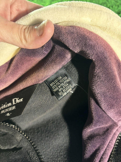 Vintage Dior Silk Full-Zip Jacket