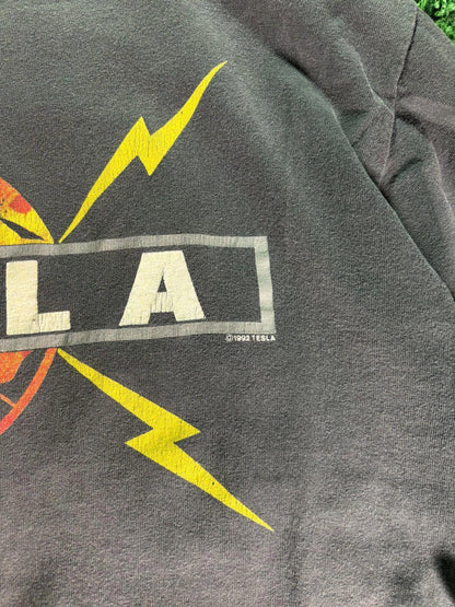 Vintage 1992 Giant Tag Thrashed “Tesla” L/S Tee