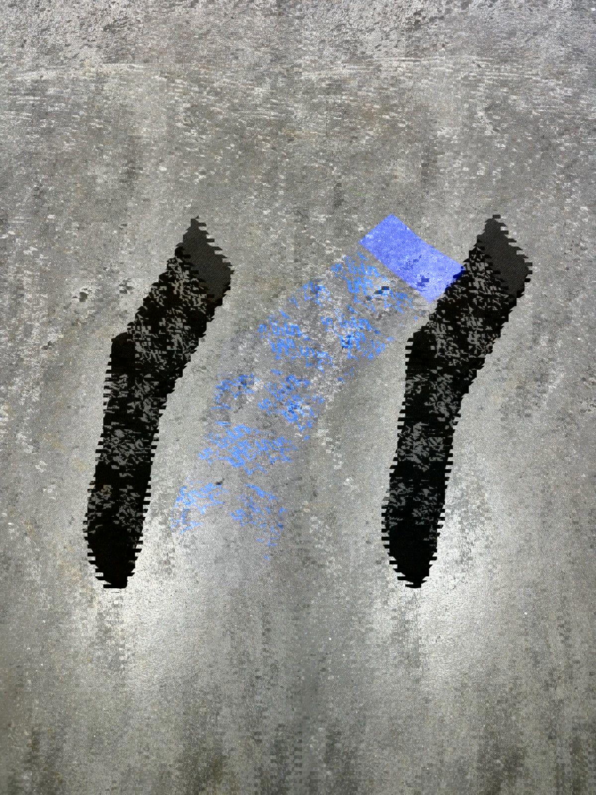 [NEW] Sp5der Socks (Black/Blue)