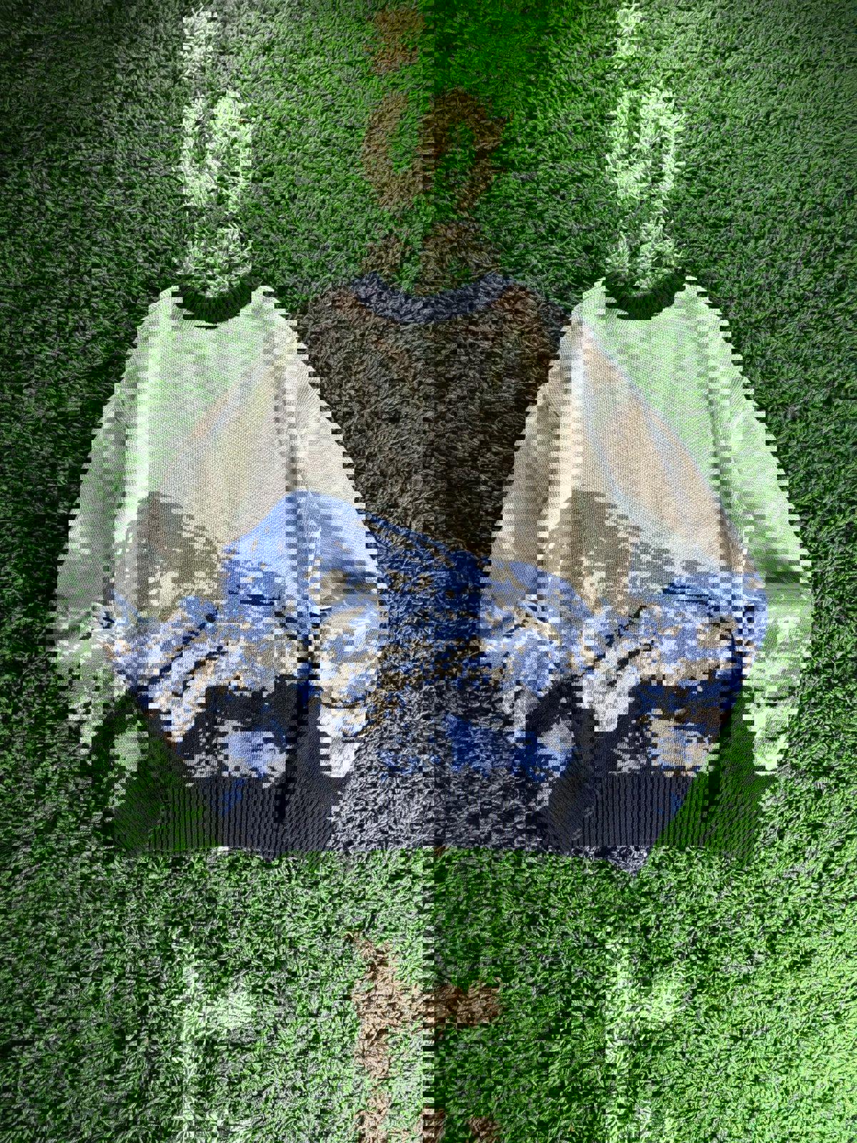 Vtg Japanese Style Mountain Pullover