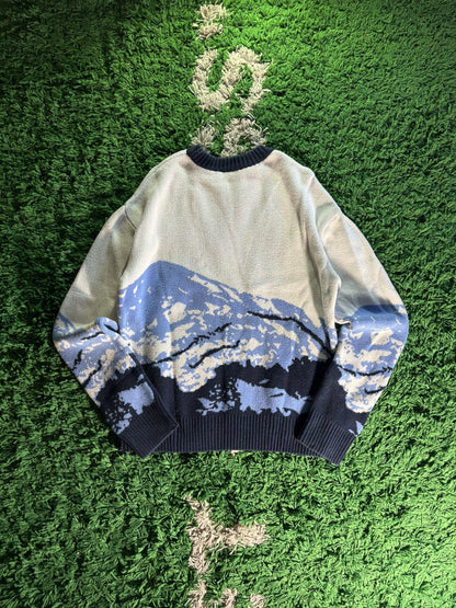 Vtg Japanese Style Mountain Pullover