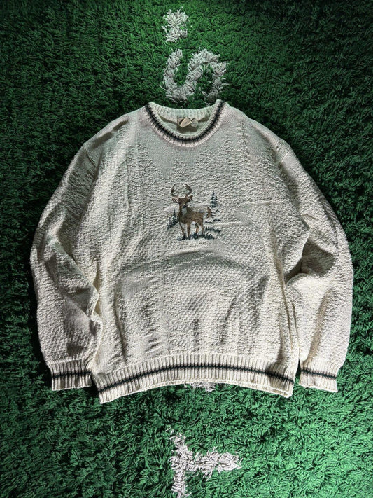 Vintage St. John’s Bay Deer Pullover