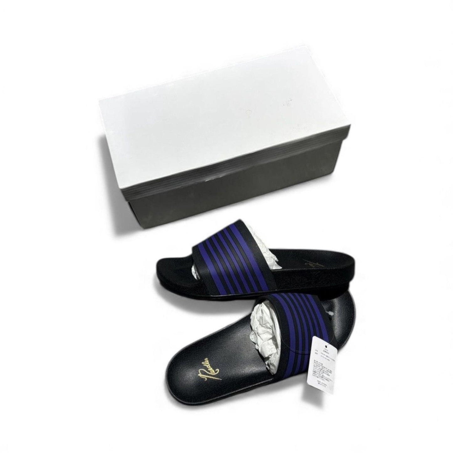 [NEW] Needles Purple Stripe Slides