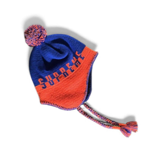 Supreme Split Logo Earflap Beanie