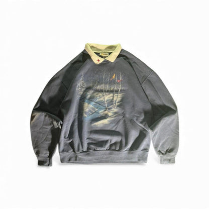 Vintage Morning Sun Collared Pullover