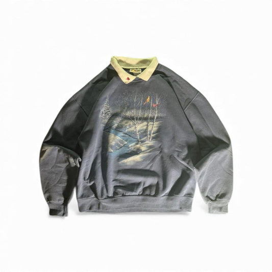 Vintage Morning Sun Collared Pullover