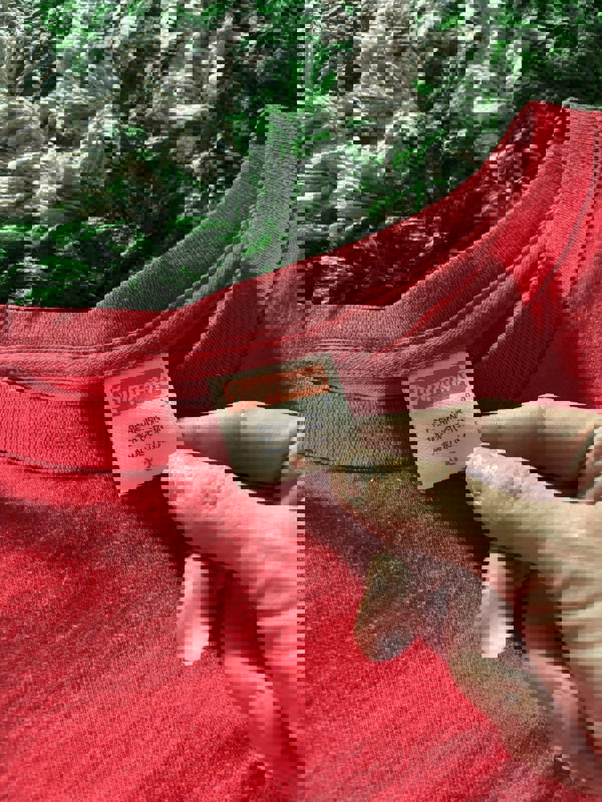 [2007] Supreme Red Tonal Box Logo Tee