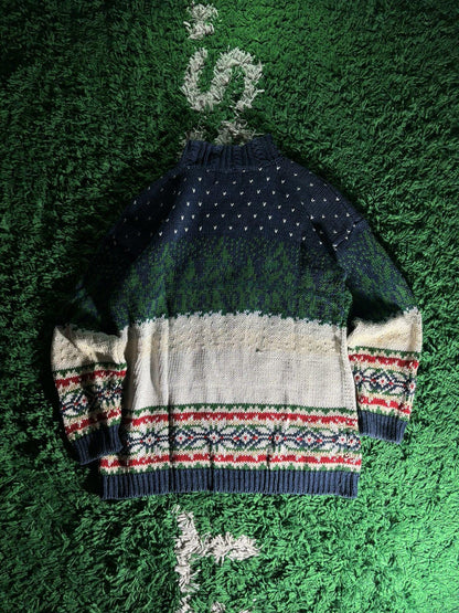 Vintage Christmas Snowman Pullover