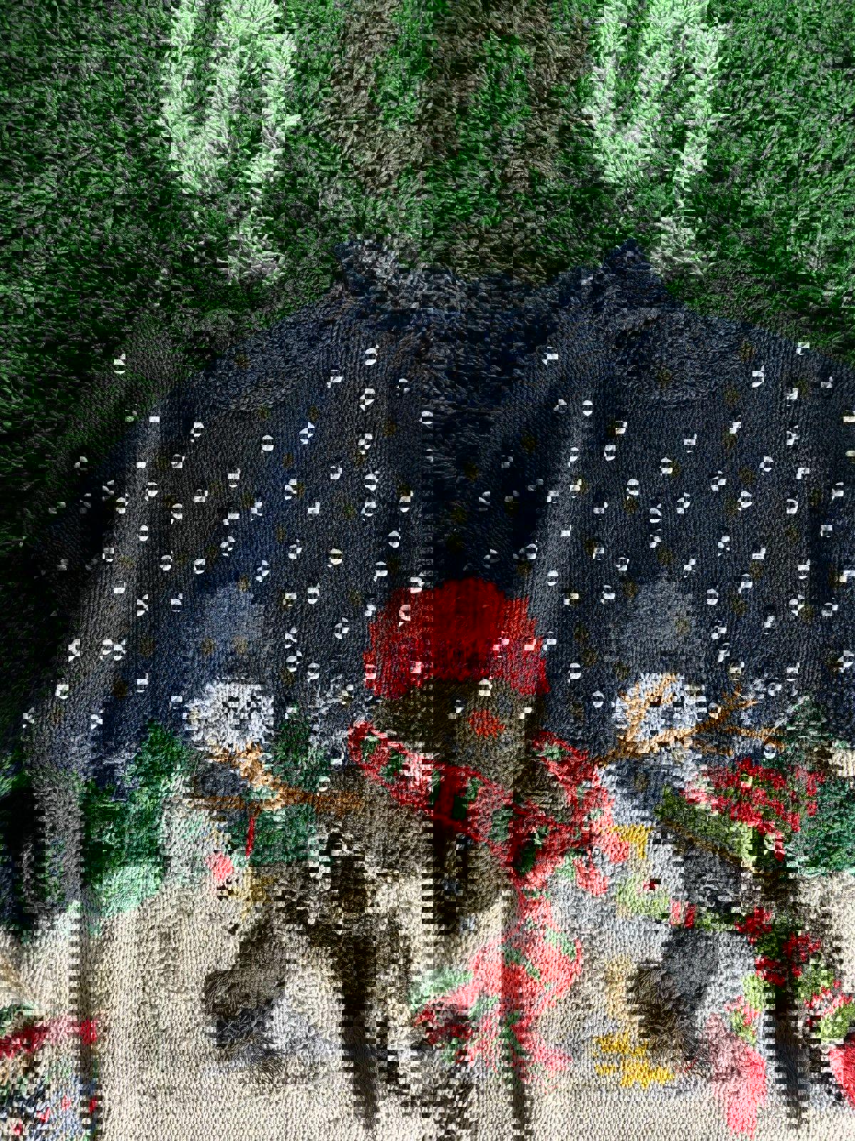 Vintage Christmas Snowman Pullover