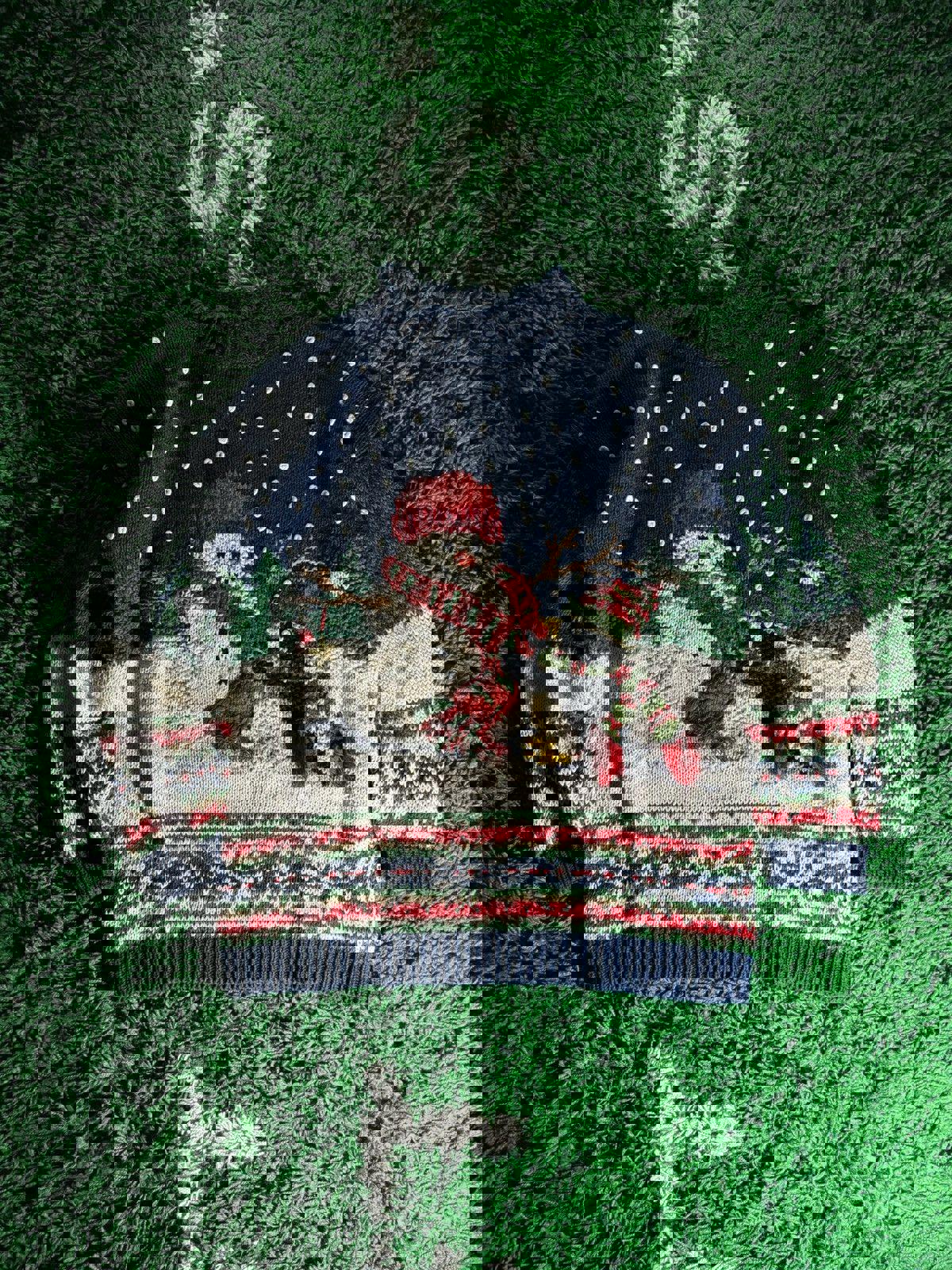 Vintage Christmas Snowman Pullover