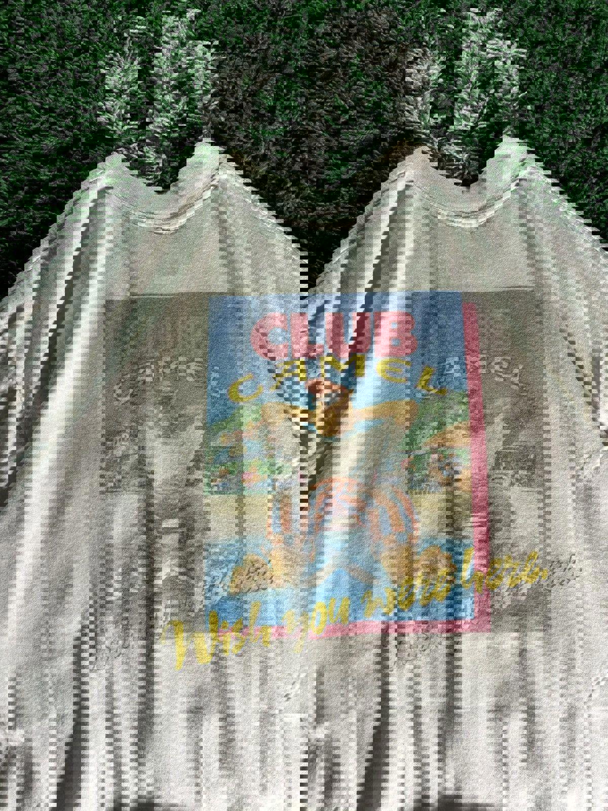 Vintage Club Camel Pocket Tee