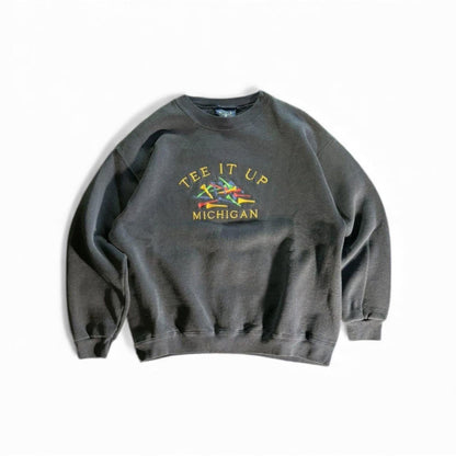 Vintage Oarsman 913 “Tee It Up” Michigan Crewneck