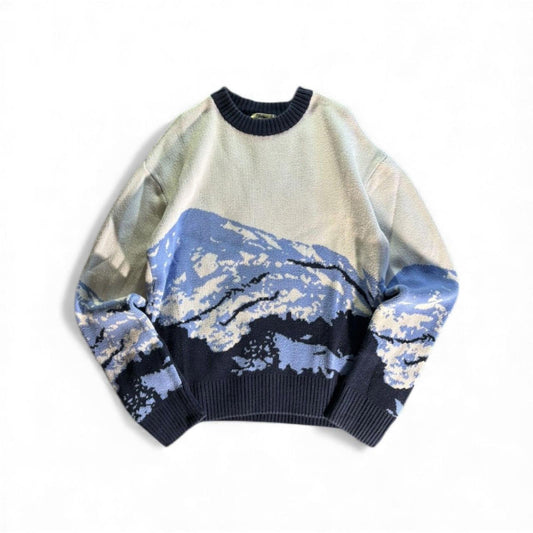 Vtg Japanese Style Mountain Pullover