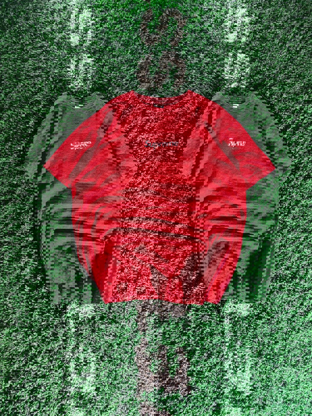 [2007] Supreme Red Tonal Box Logo Tee