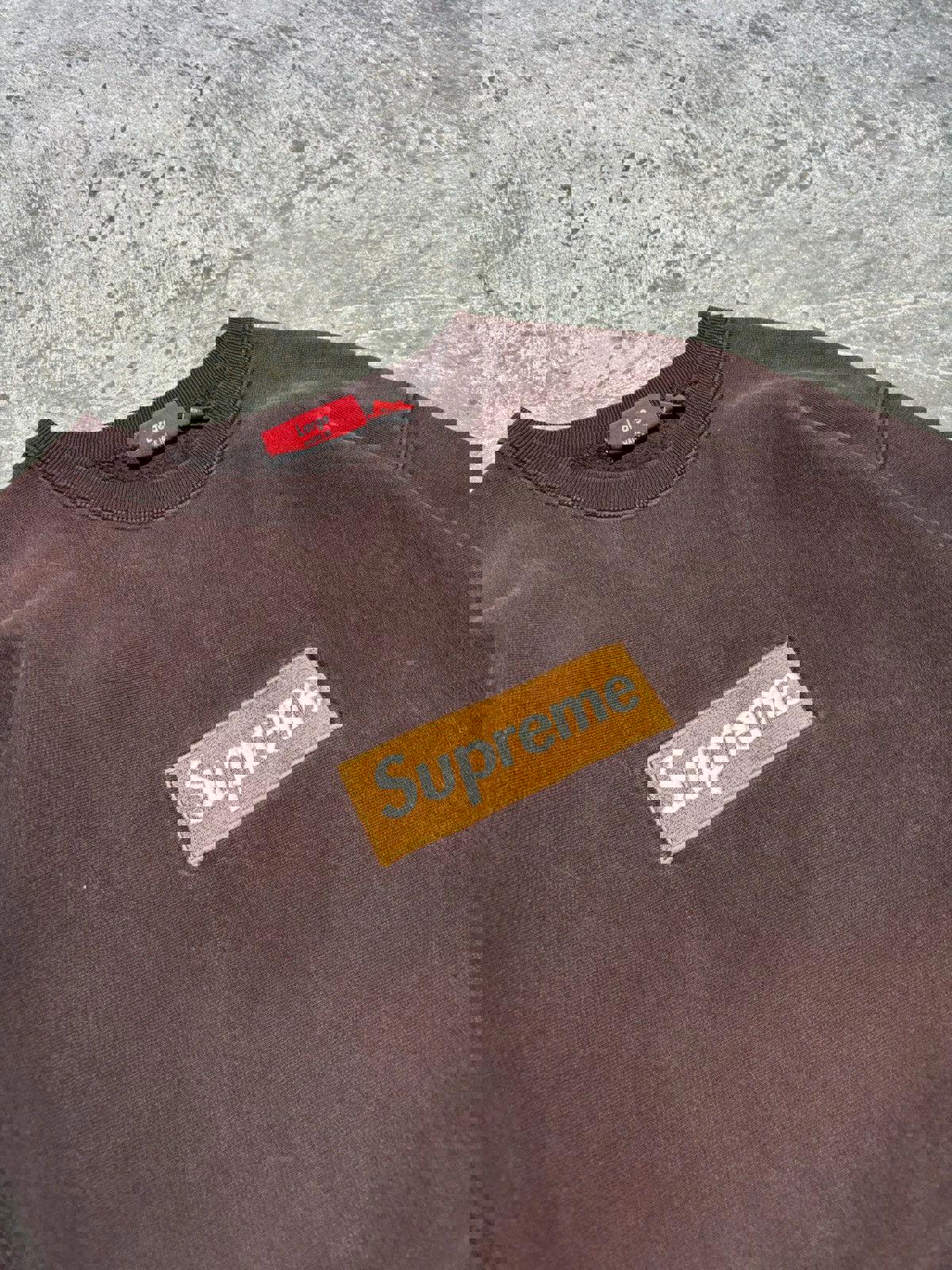 [VERY RARE] 2003 Supreme Bronze/Brown Crewneck