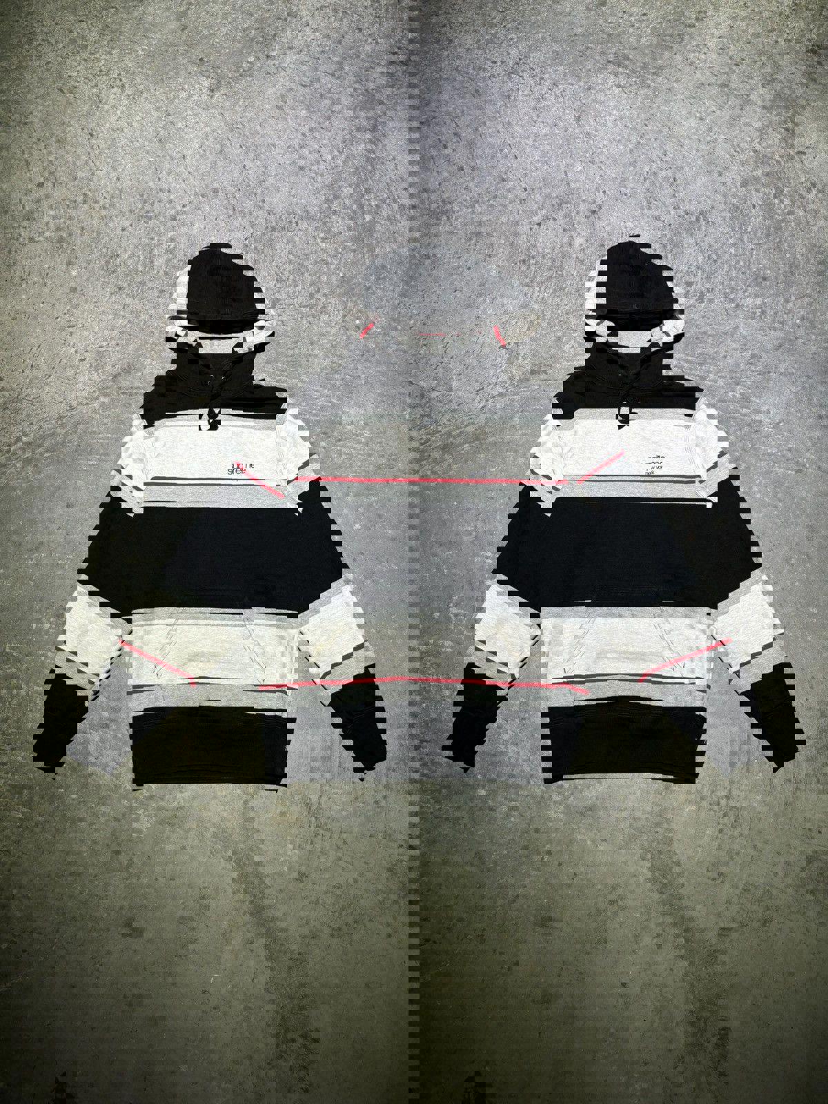 Supreme Striped Embroidered Hoodie