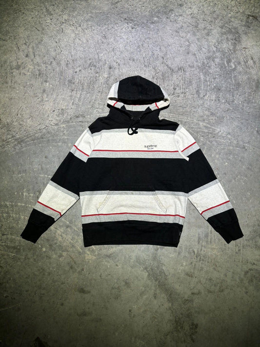 Supreme Striped Embroidered Hoodie