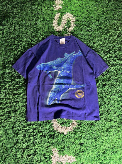 Vintage Hanes Alaska Preserve Our Ocean Whales Tee