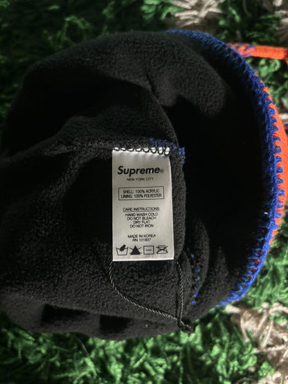 Supreme Split Logo Earflap Beanie