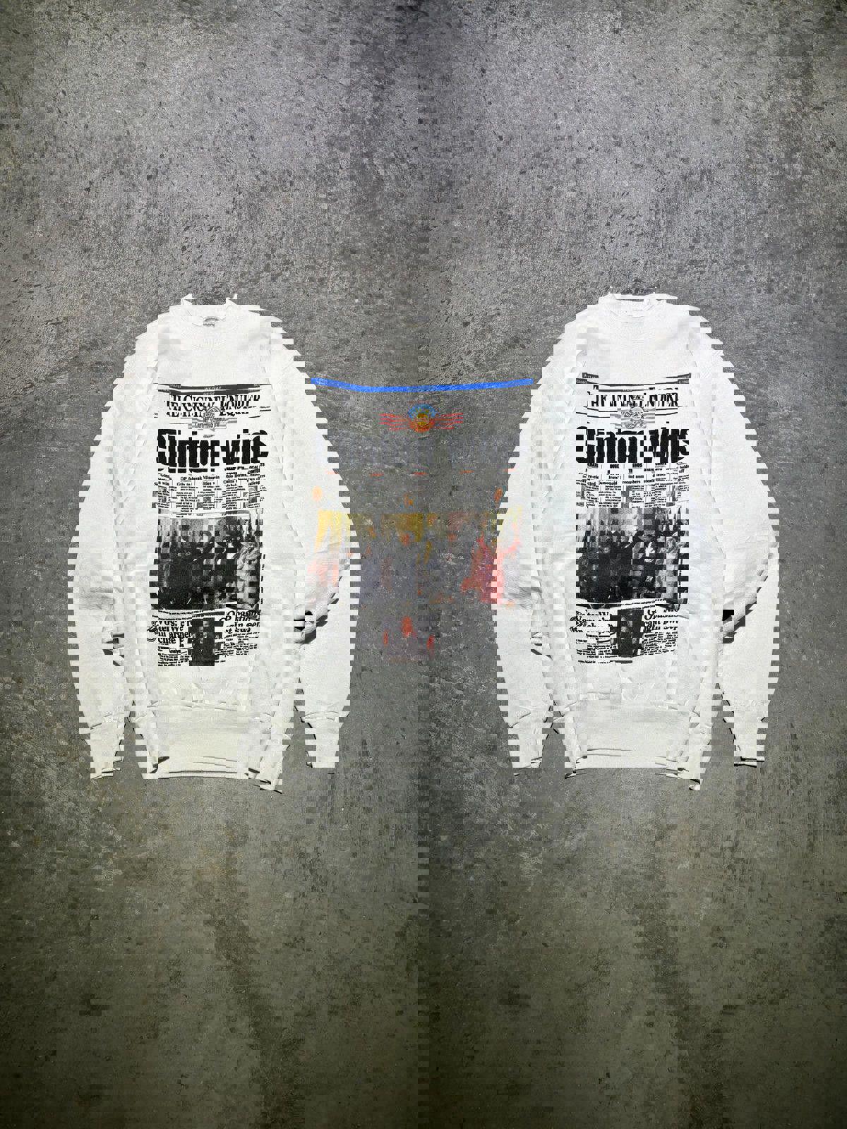 Vintage Cincinnati Enquirer “Clinton Wins” Crewneck