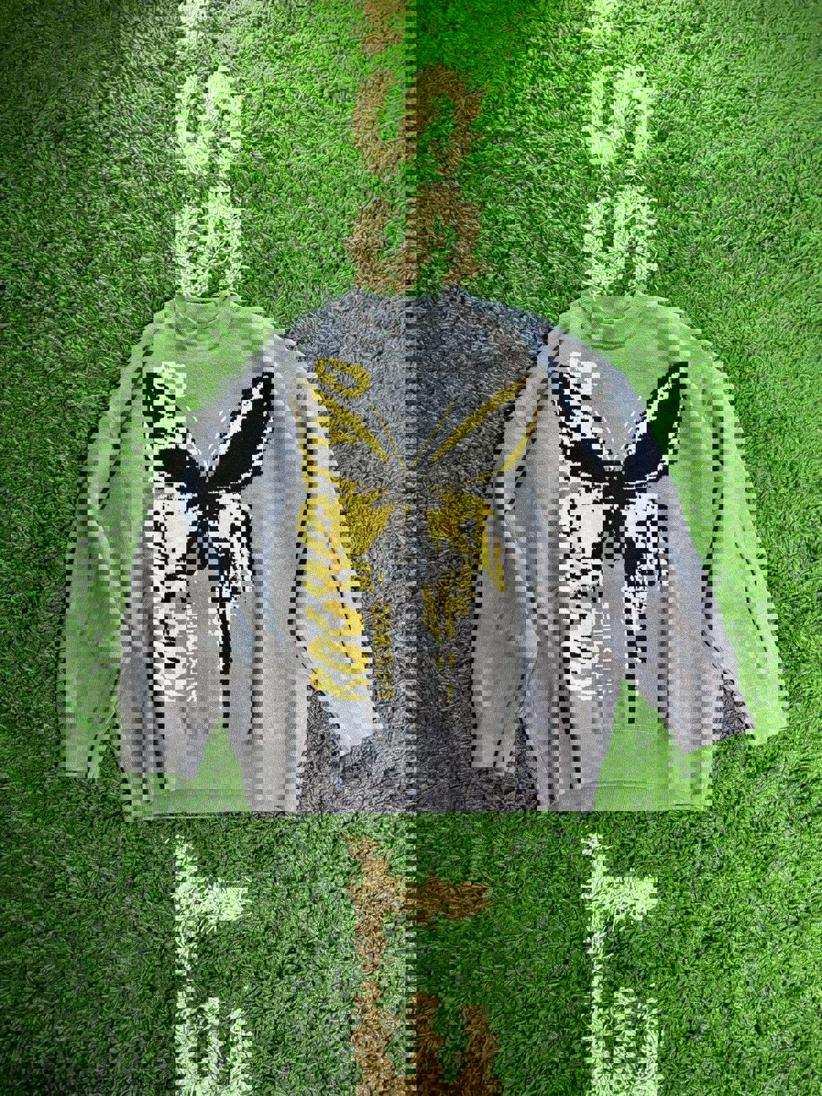 Vtg Japanese Style Butterfly Pullover