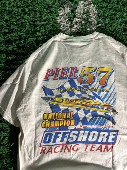 Vintage Hanes Pier 57 Fountain Offshore Racing Team Tee